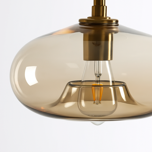 plafonnier led moderne en verre pour éclairage intérieur élégant