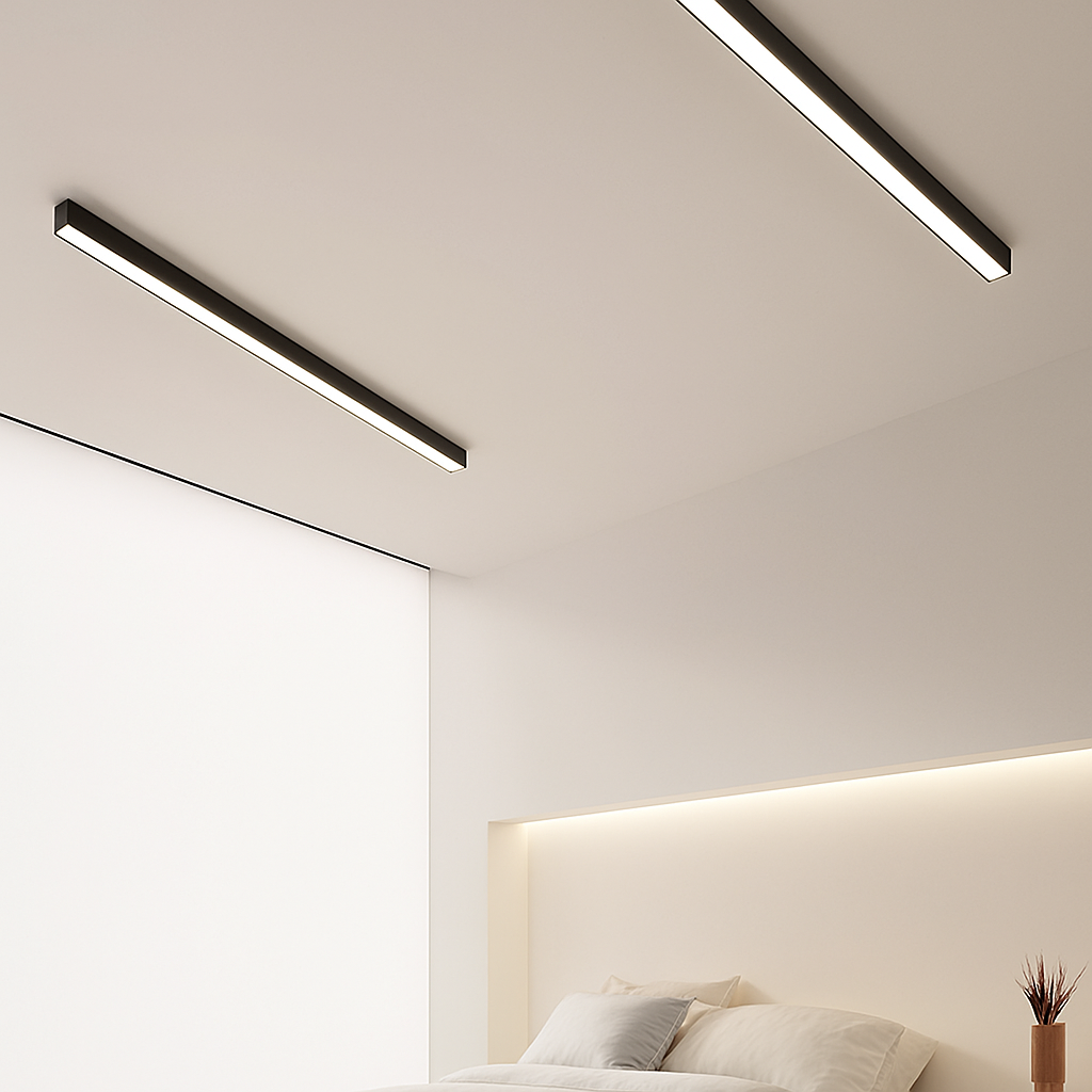 plafonnier led moderne à intensité variable pour espaces divers - vue 6 sur 15