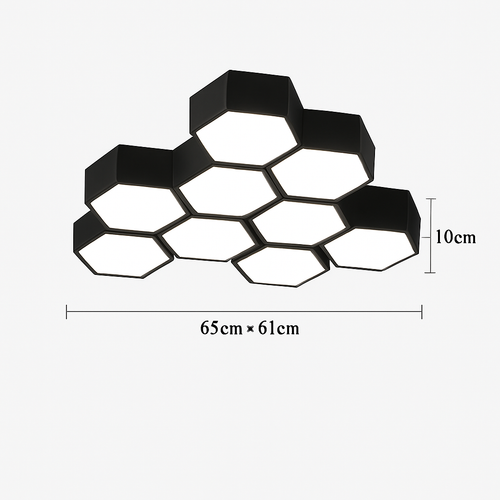 Moderner LED-Deckenleuchte, dimmbar, für dekorative Innenräume - vue 16 sur 17