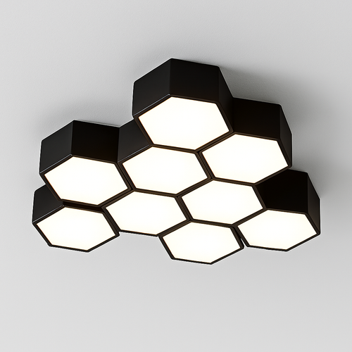 Moderner LED-Deckenleuchte, dimmbar, für dekorative Innenräume - vue 5 sur 17