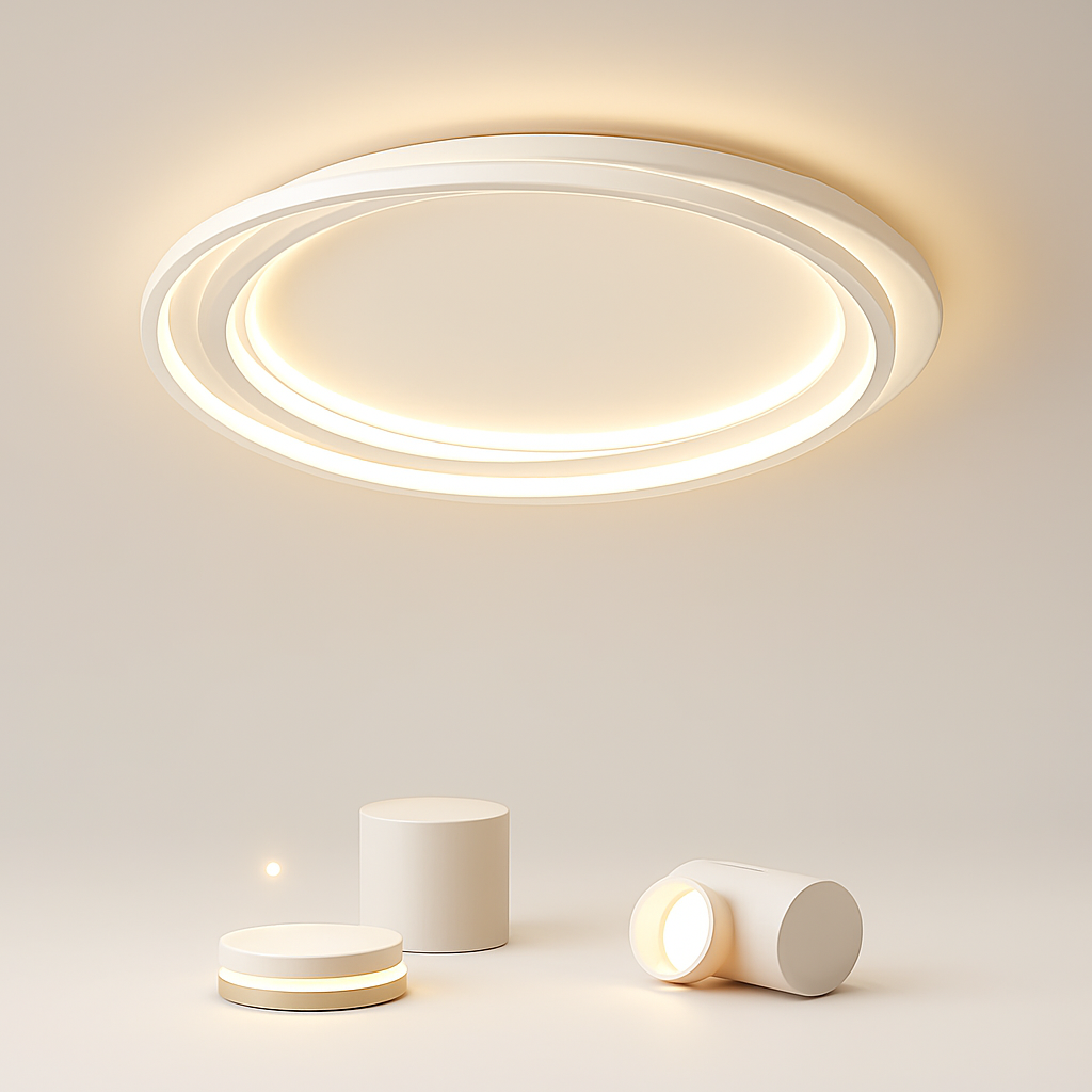 plafonnier led moderne élégant pour décoration intérieure lumineuse - vue 4 sur 16