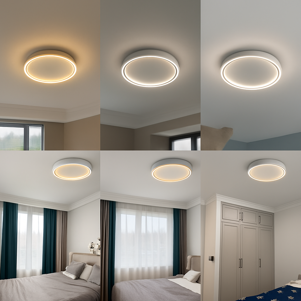 plafonnier led moderne nordique pour éclairage intérieur - vue 6 sur 18