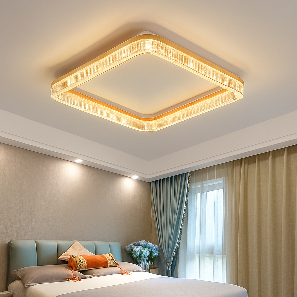 plafonnier led moderne pour décoration intérieure et ambiance chaleureuse - vue 4 sur 10