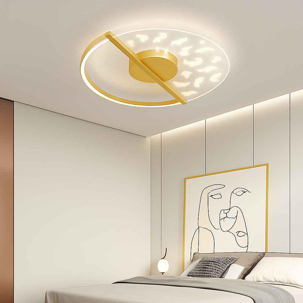 plafonnier led moderne pour intérieur décoratif luminaire - vue 7 sur 10