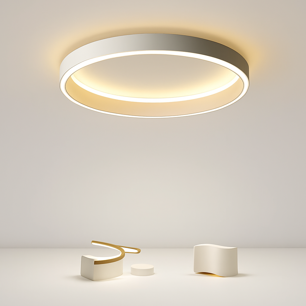 Plafonnier Led nordique moderne pour salon - vue 4 sur 18