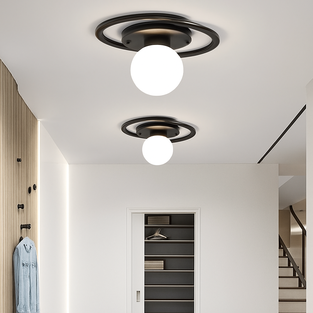 plafonnier led nordique pour intérieur éclairage lustre - vue 5 sur 10