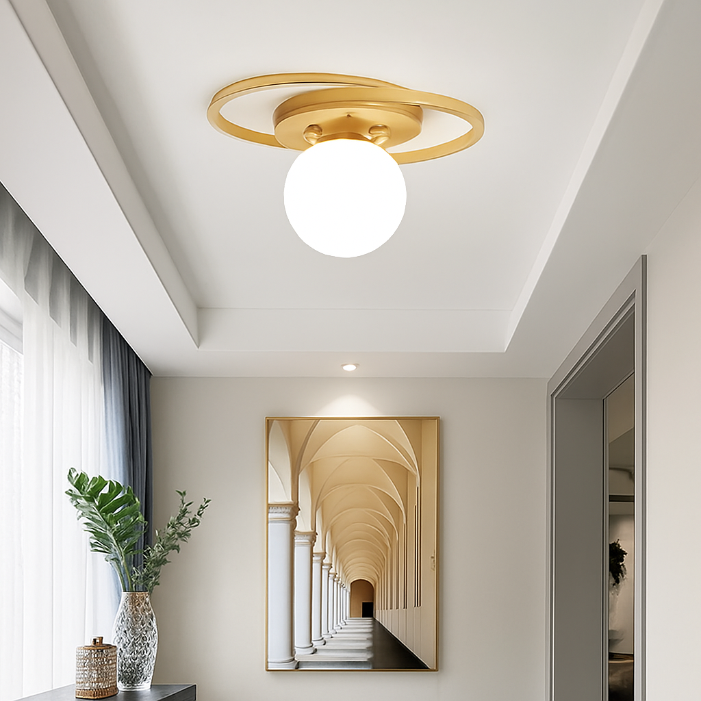 plafonnier led nordique pour intérieur éclairage lustre - vue 6 sur 10