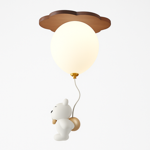 plafonnier led ours ballon décoration créative pour enfant