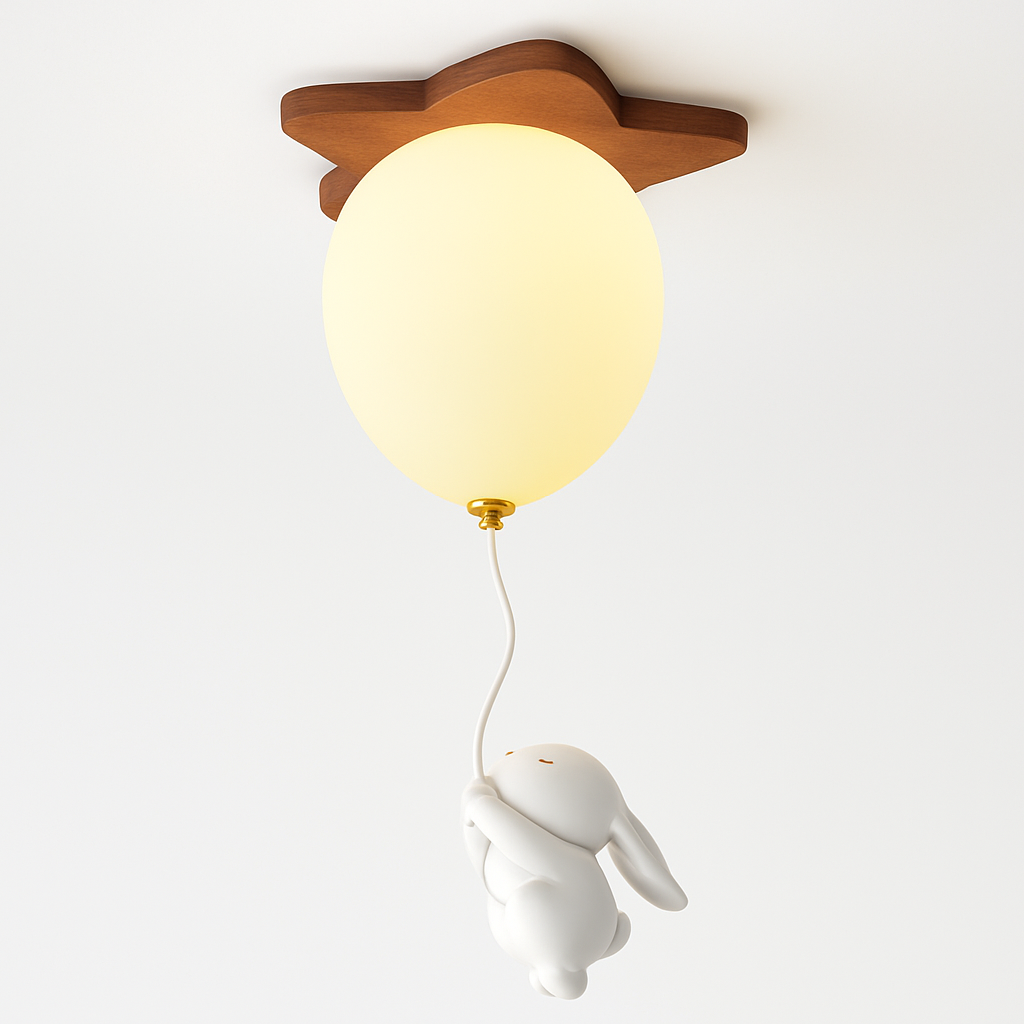 plafonnier led ours ballon décoration créative pour enfant - vue 9 sur 12