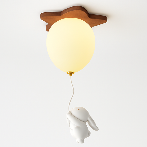 plafonnier led ours ballon décoration créative pour enfant