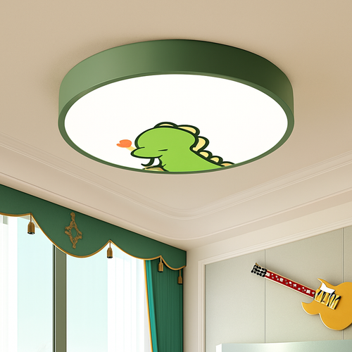 Plafonnier LED rond coloré pour chambre d'enfant