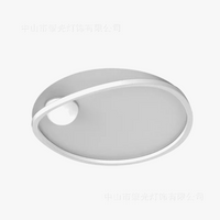 Plafonnier Led rond en fer forgé