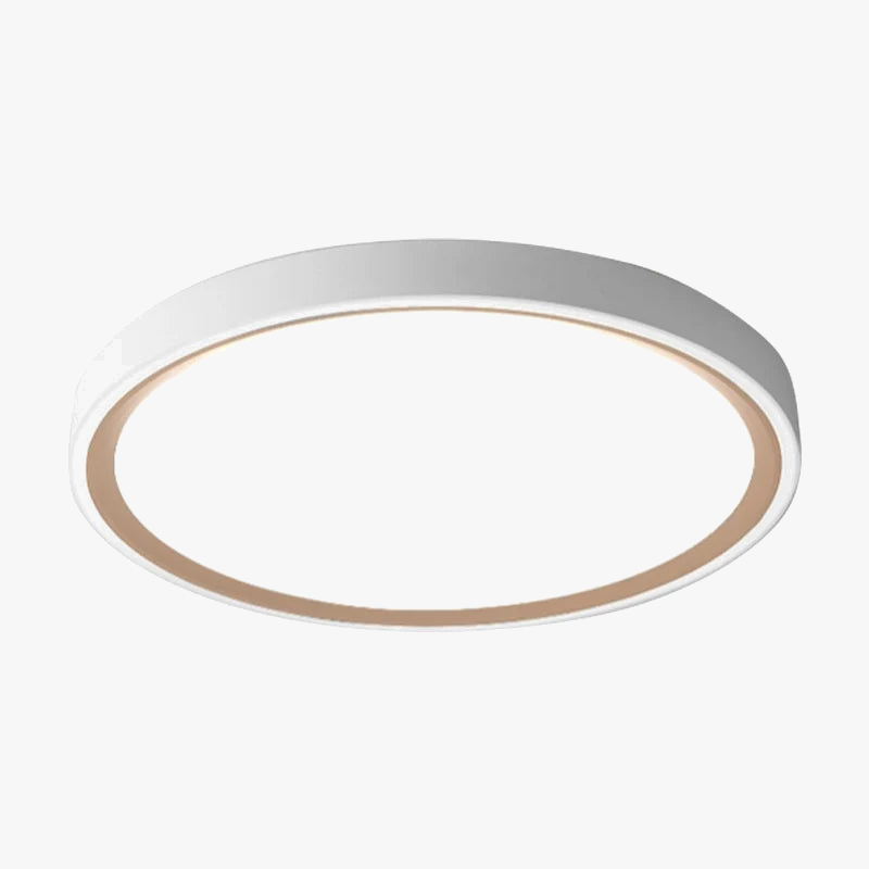 Plafonnier LED rond simple à bordure