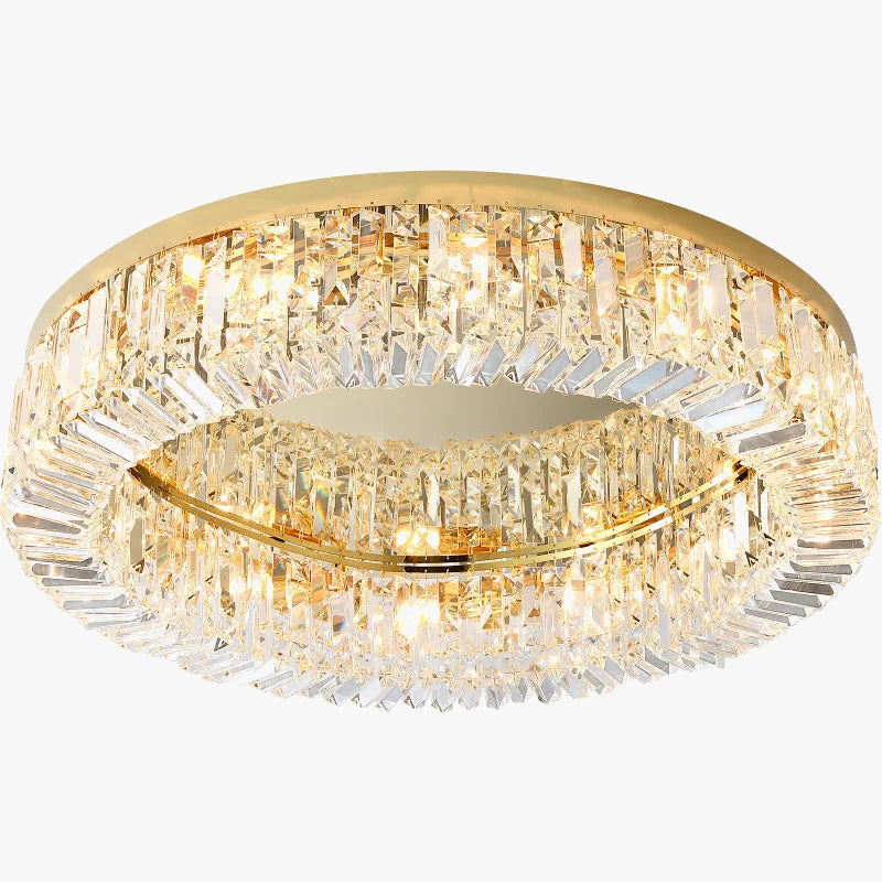 Plafonnier Led suspendu en cristal au design nordique luxueux