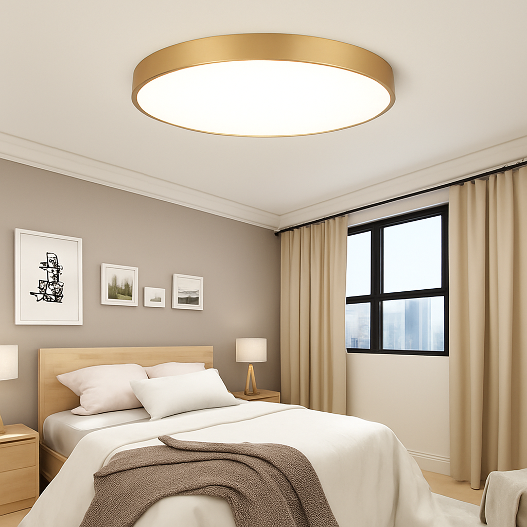 Ultraflache LED-Deckenleuchte für modernes Lichtdesign - vue 3 sur 7