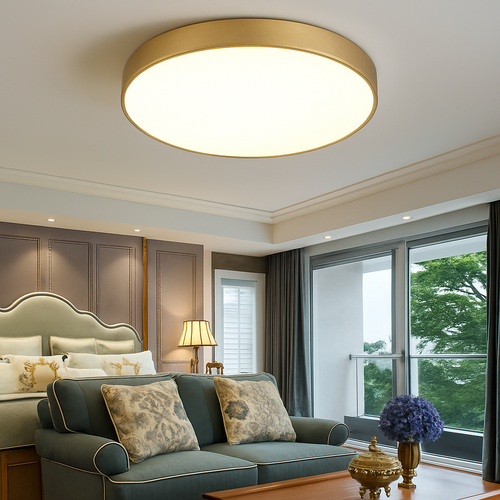 Ultraflache LED-Deckenleuchte für modernes Lichtdesign - vue 6 sur 7