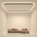 plafonnier led ultra-mince design moderne intensité réglable luminaire décoratif
