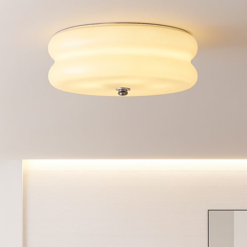 plafonnier moderne en verre rétro style vintage pour intérieur élégant