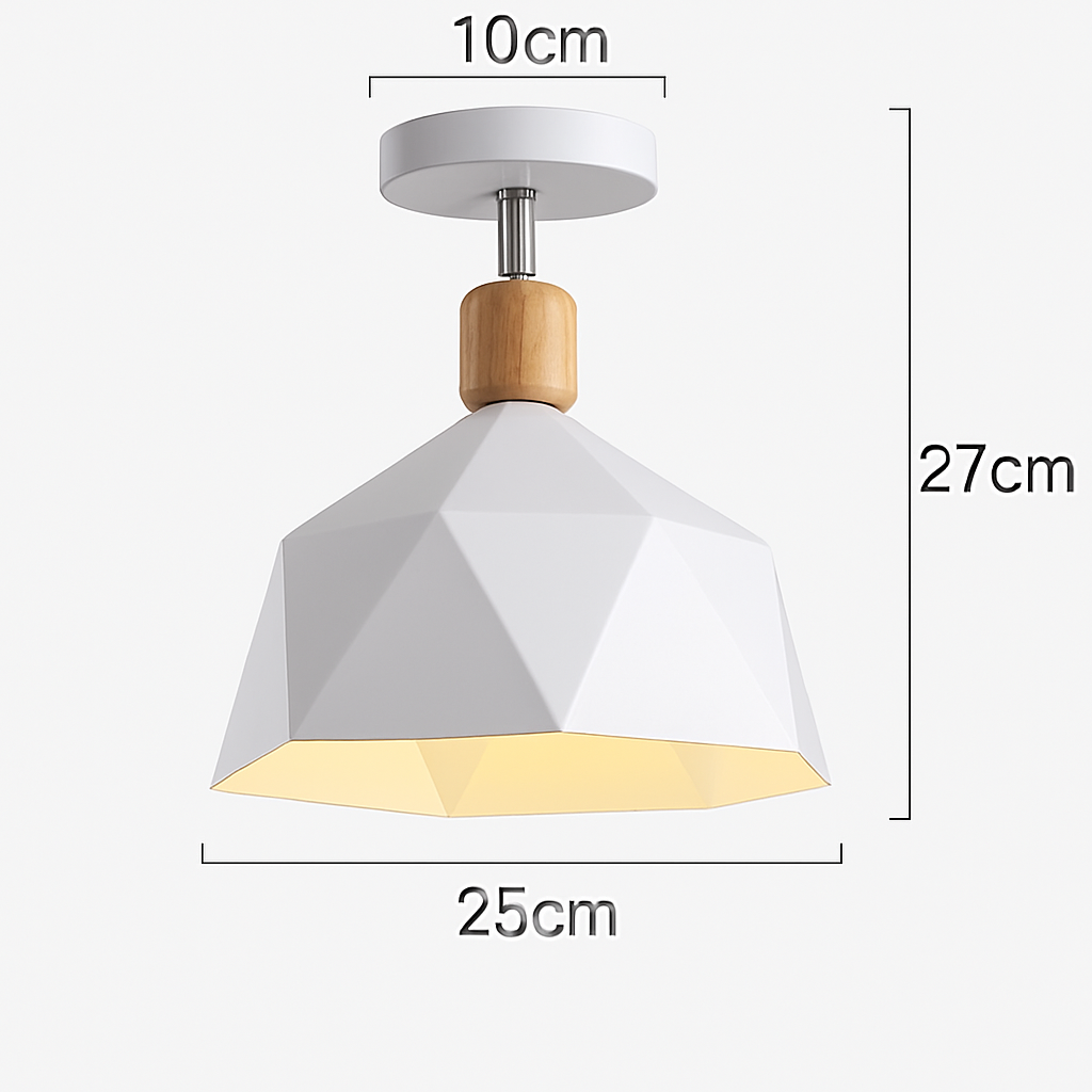 Plafonnier moderne LED avec abat-jour en métal Garino