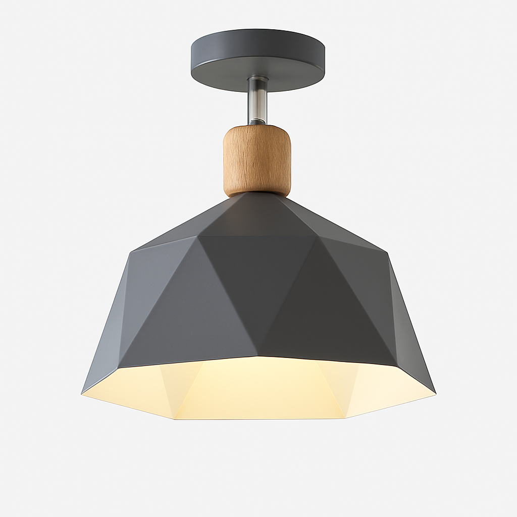 Plafonnier moderne LED avec abat-jour en métal Garino - vue 8 sur 8