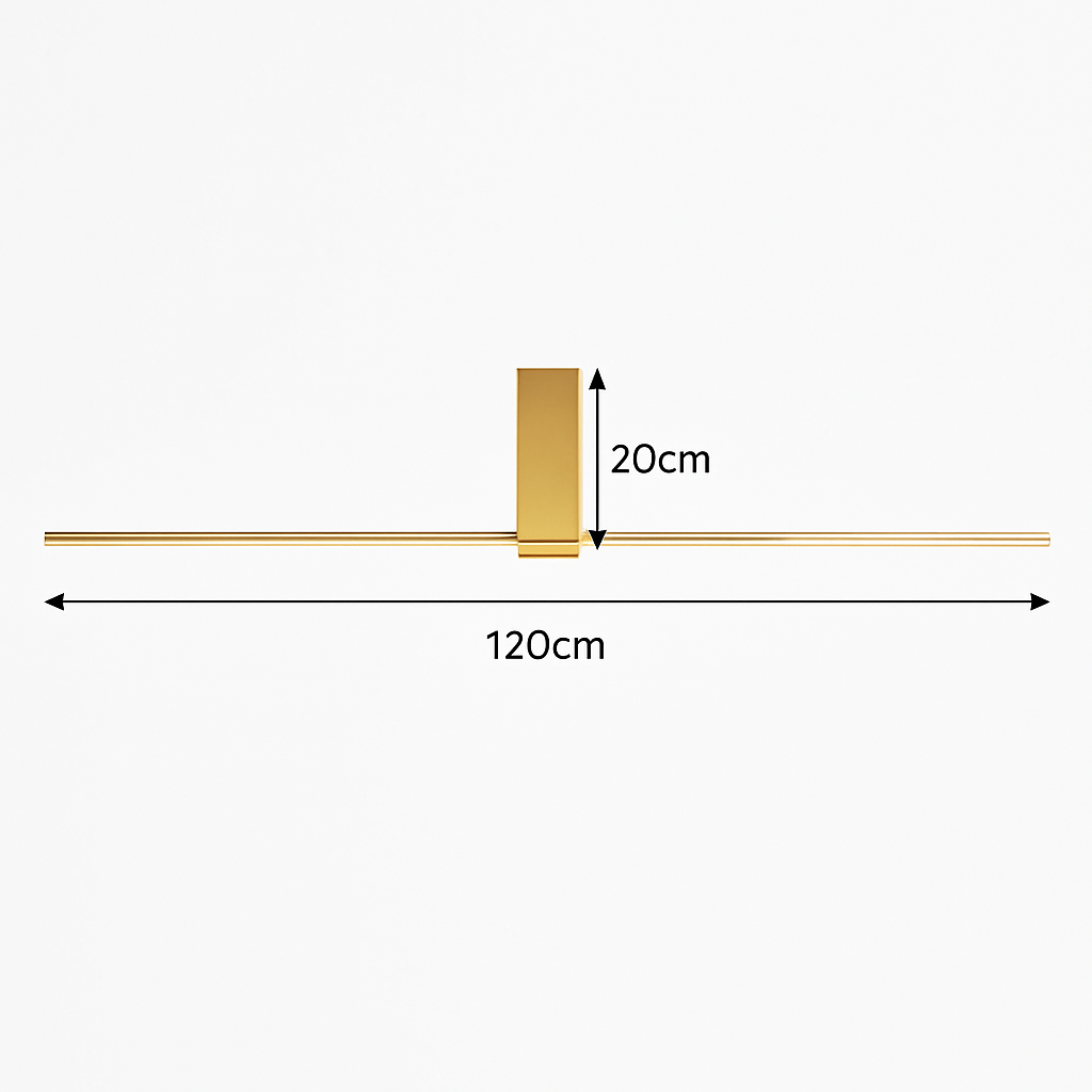Plafonnier moderne LED minimaliste barre lumineuse Mahil - vue 9 sur 8