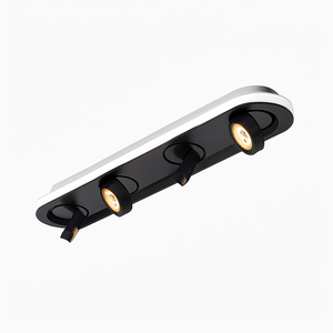 Moderne LED-Deckenleuchte oval mit schwenkbarem Winkel Charly
