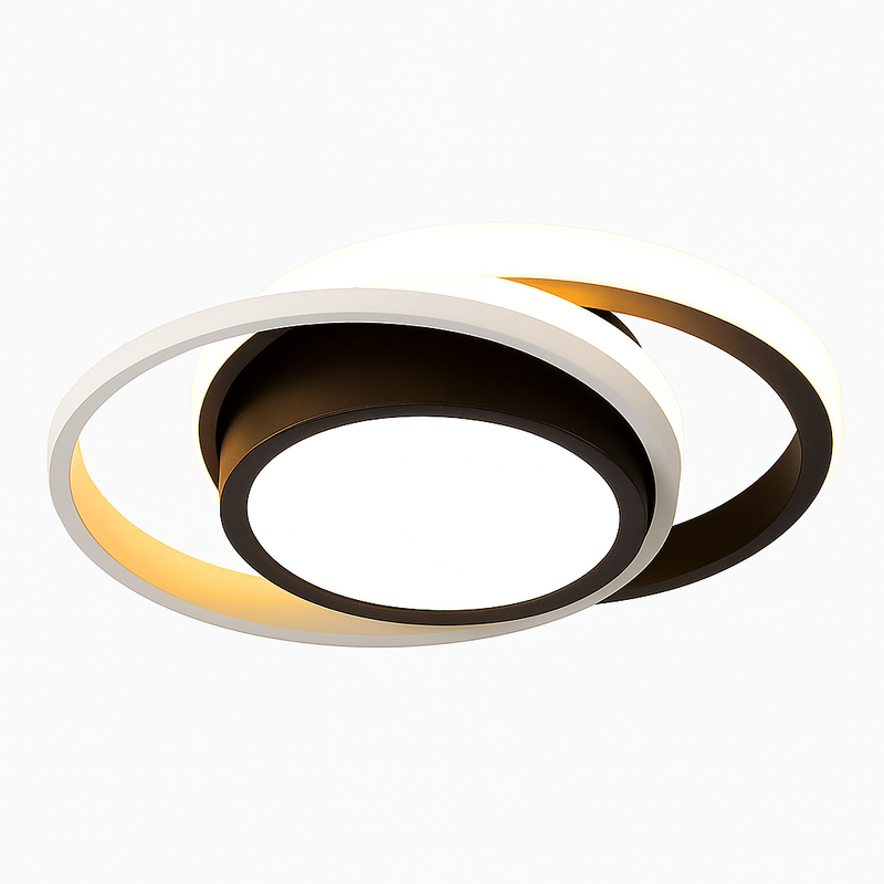 Plafonnier moderne LED rond en métal style Mosskolin