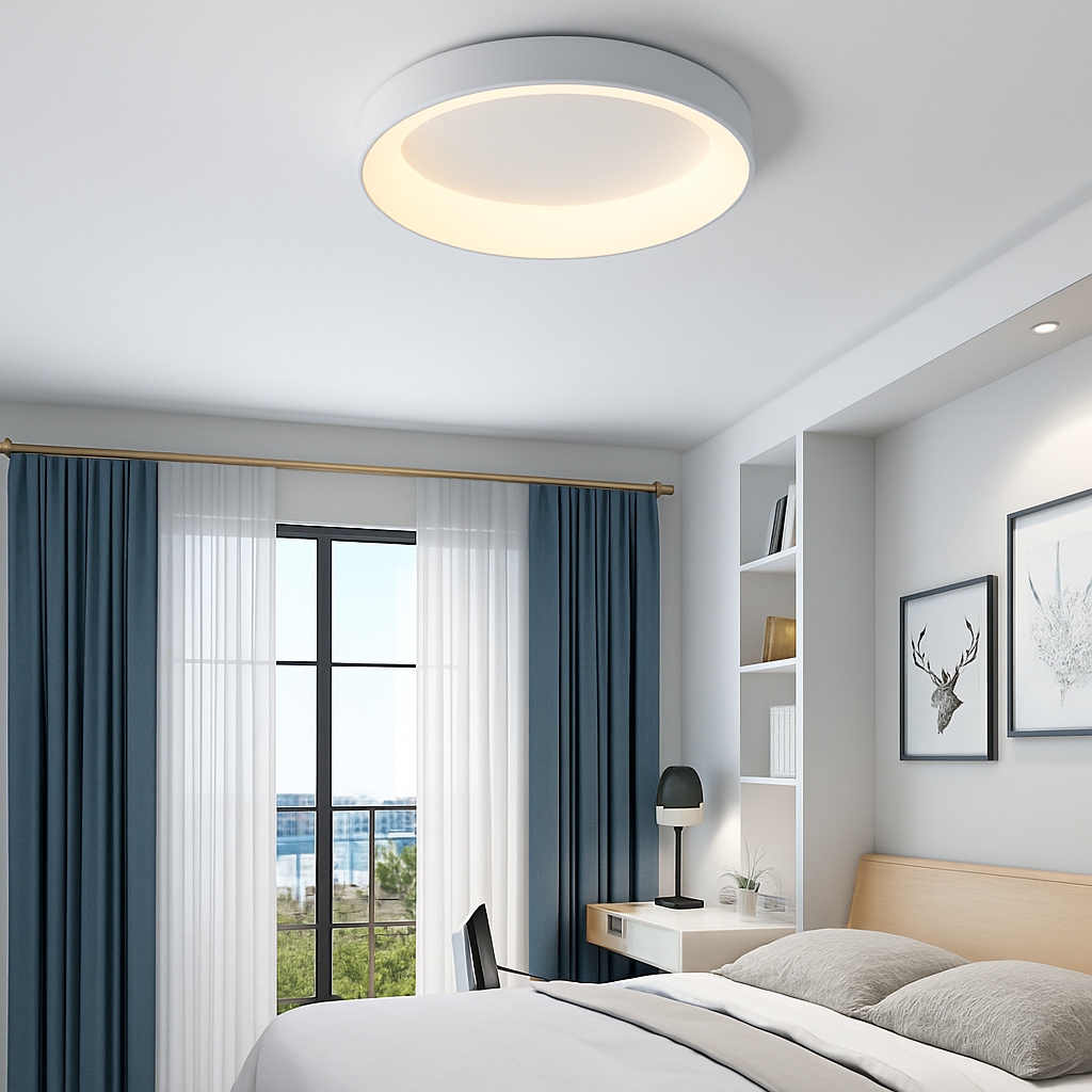 plafonnier moderne à leds minimaliste avec télécommande - vue 4 sur 9