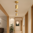 plafonnier nordique en bois massif pour décoration intérieure