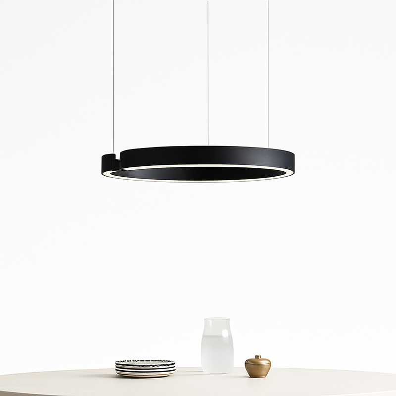 Plafonnier suspension lumière lustres pour salle à manger LED chambre salon nordique décor à la maison moderne lampes à anneau rond