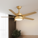 plafonnier ventilateur moderne avec télécommande et éclairage led