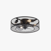 Deckenventilator mit Fernbedienung im industriellen Stil für Loft