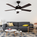 Vintage Deckenventilator mit LED und Fernbedienung