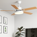 Vintage Deckenventilator mit LED und Fernbedienung