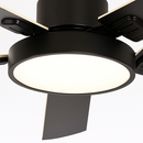 Vintage Deckenventilator mit LED und Fernbedienung