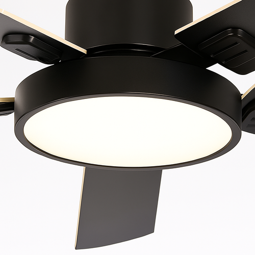 Vintage Deckenventilator mit LED und Fernbedienung - vue 6 sur 12