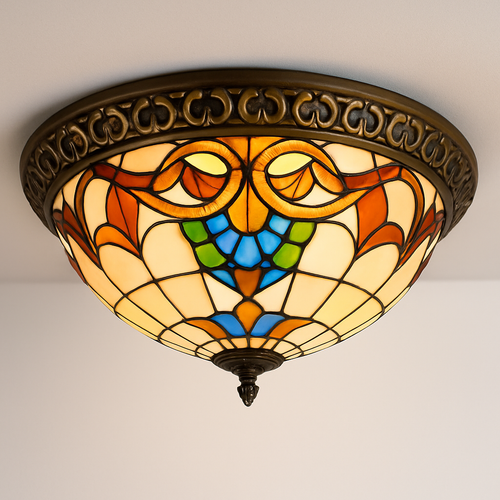 plafonnier vintage style art déco pour éclairage intérieur