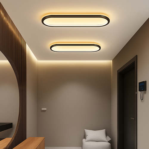 plafonniers annulaires nordiques leds modernes pour restaurant de cuisine
