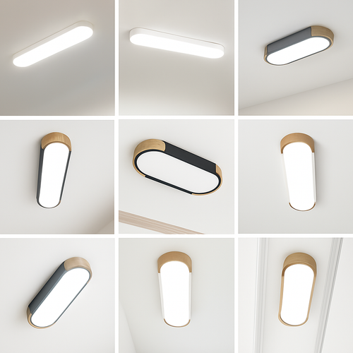Plafonniers en bois décoratif télécommande panneaux