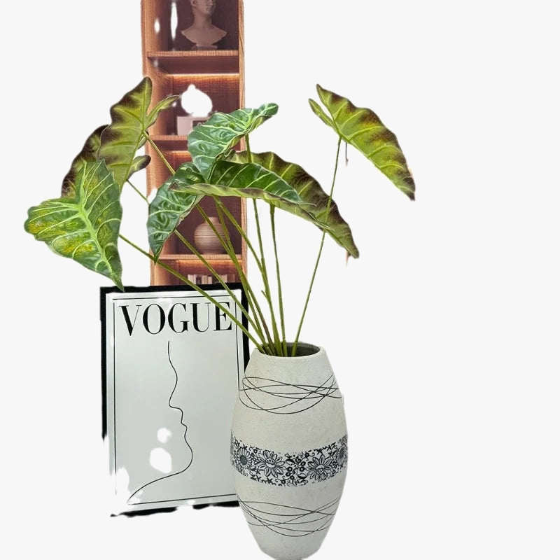 plante artificielle à 9 têtes pour décoration intérieure et extérieure