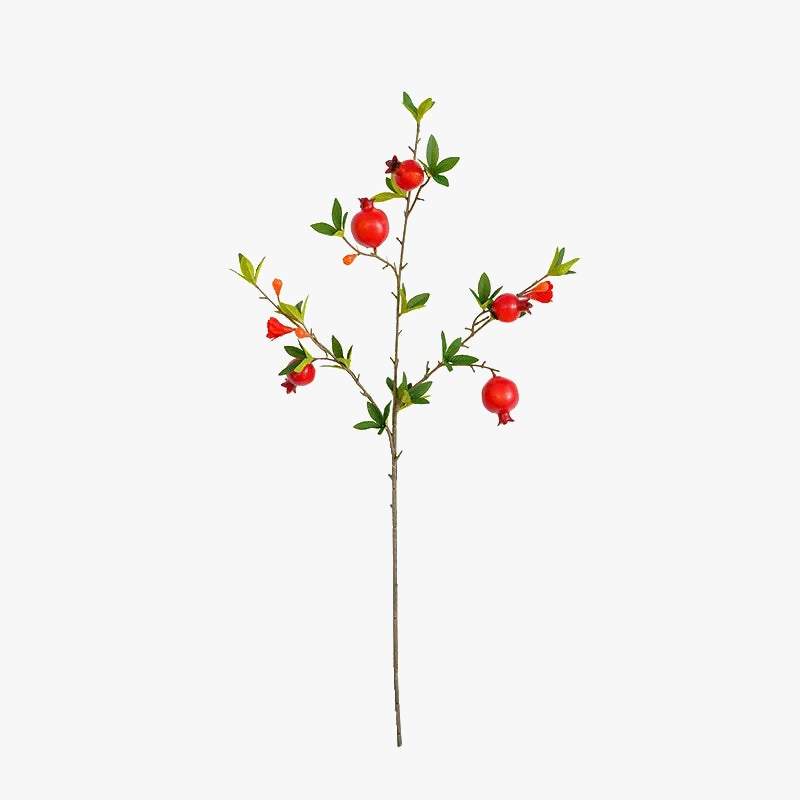 plante verte artificielle 5 têtes grenades décoration intérieure