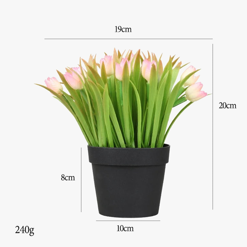 plantes artificielles tulipes pour décoration de table et jardin