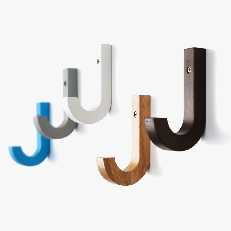 porte-manteau mural en bois pour une décoration créative