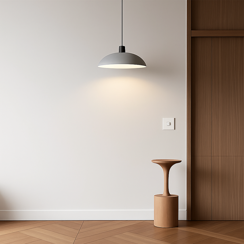 Prise électrique en acier blanc mat