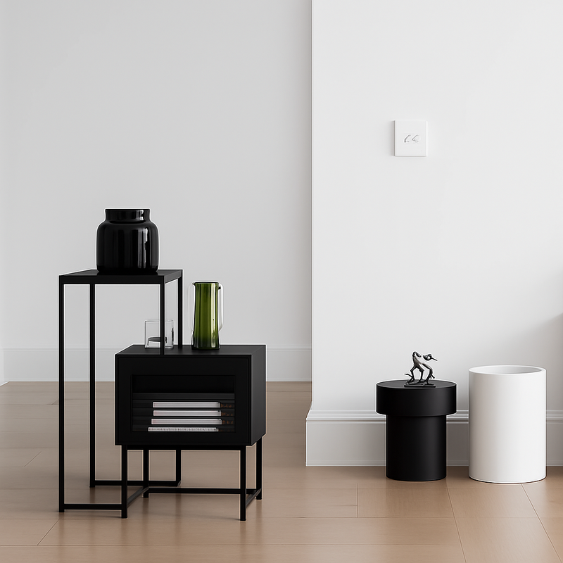 Prise électrique et double USB et USB type C en acier blanc mat bords arrondis