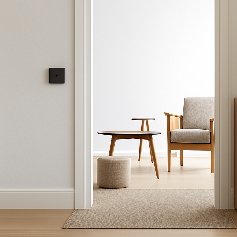 Prise électrique et double USB et USB type C en acier noir mat