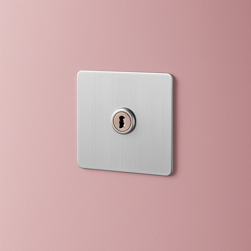 Prise TV et RJ45 en acier gris clair brossé bords arrondis