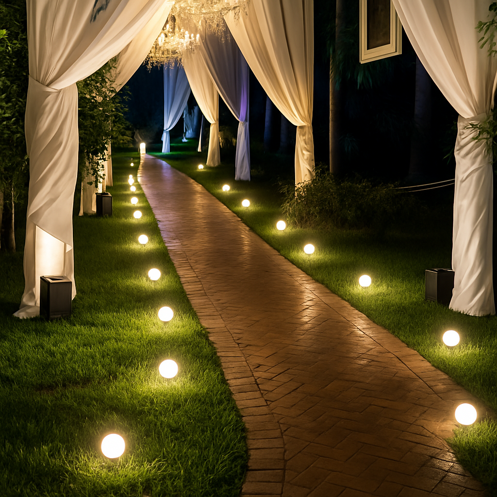 projecteur solaire 10 en 1 pour jardin et extérieur éclairage décoratif - vue 3 sur 7