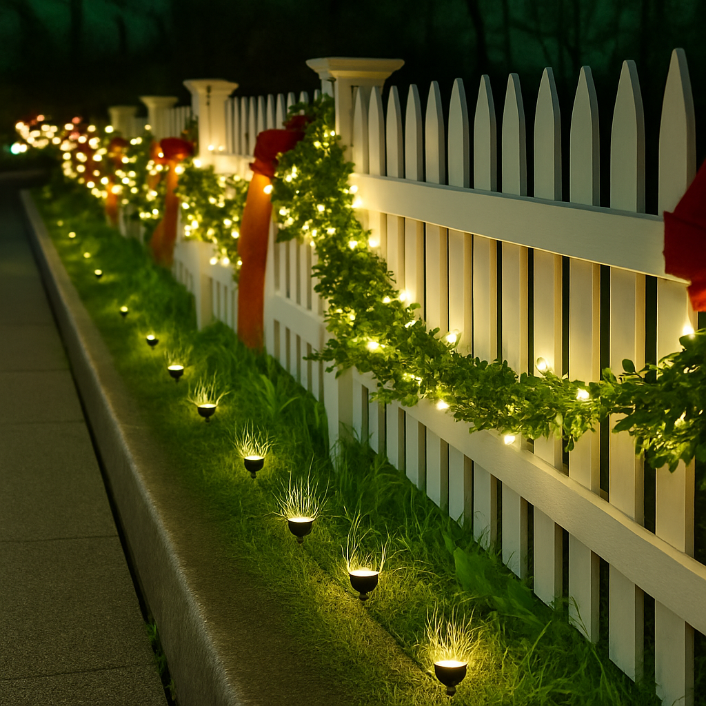 projecteur solaire 10 en 1 pour jardin et extérieur éclairage décoratif - vue 5 sur 7
