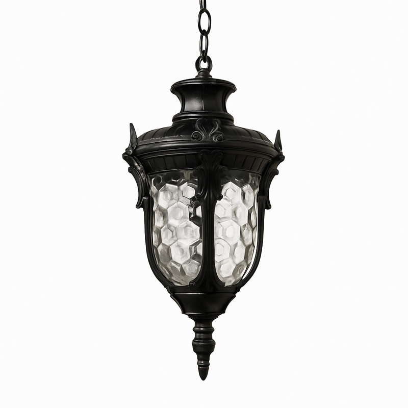 SANDIY Rétro Lustre Vintage Extérieur Plafond Suspension Europe Suspension pour Jardin Porche Balcon Cour Éclairage Public